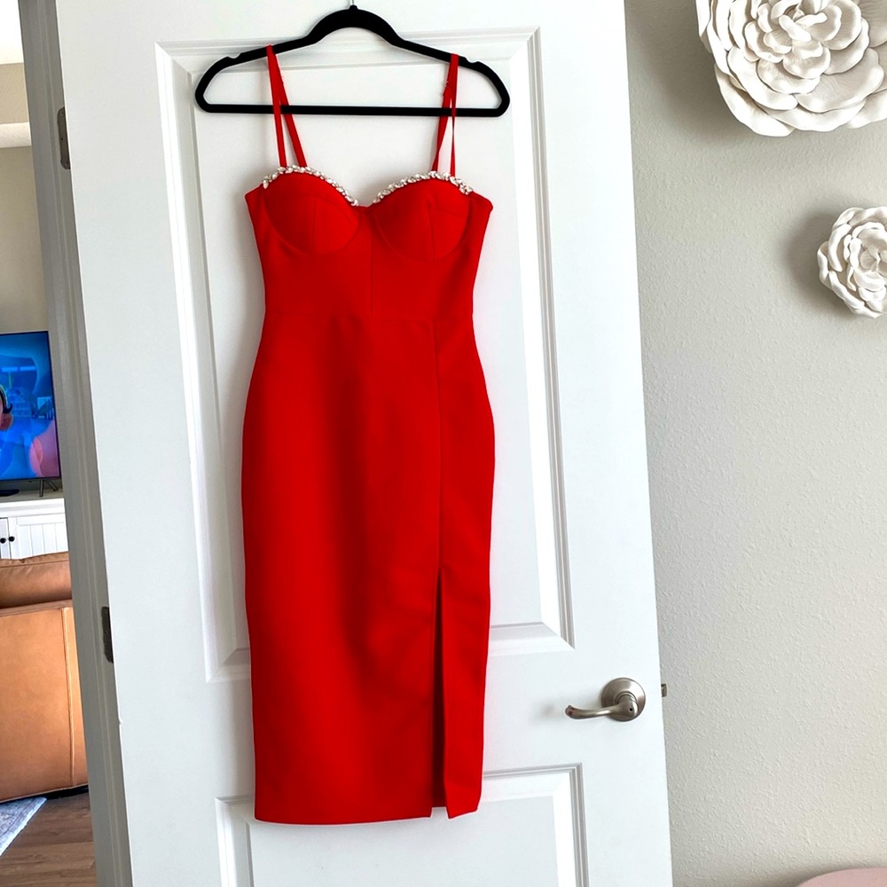 Red Midi Dress